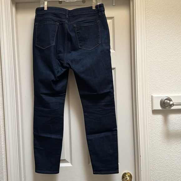 Loft Outlet Curvy Skinny Jeans Dark Wash Size 12 - Picture 9 of 13